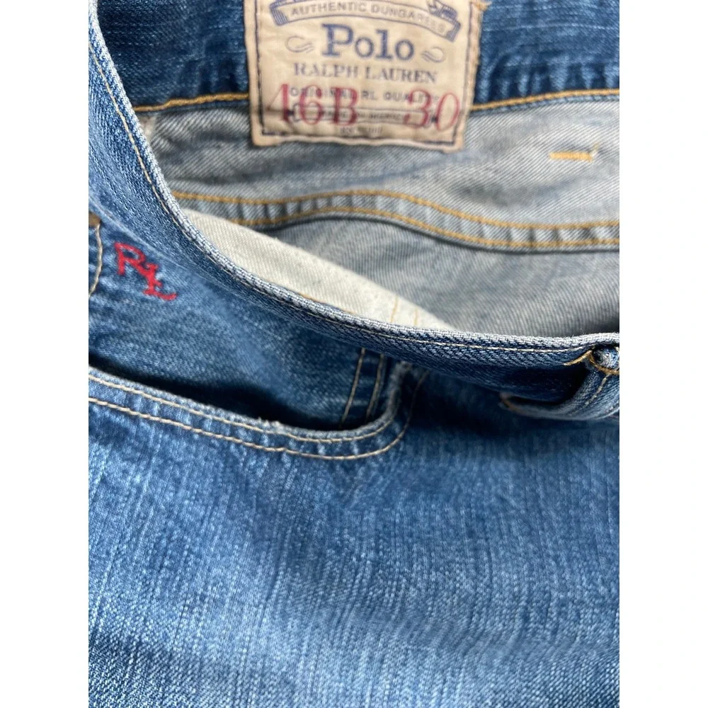 Polo Ralph Lauren Jeans‎ Mens 46Bx30 Blue Authentic Dungarees Straight Leg Denim